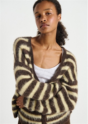 Nenybay strik cardigan Racine Raye Soja American Vintage 